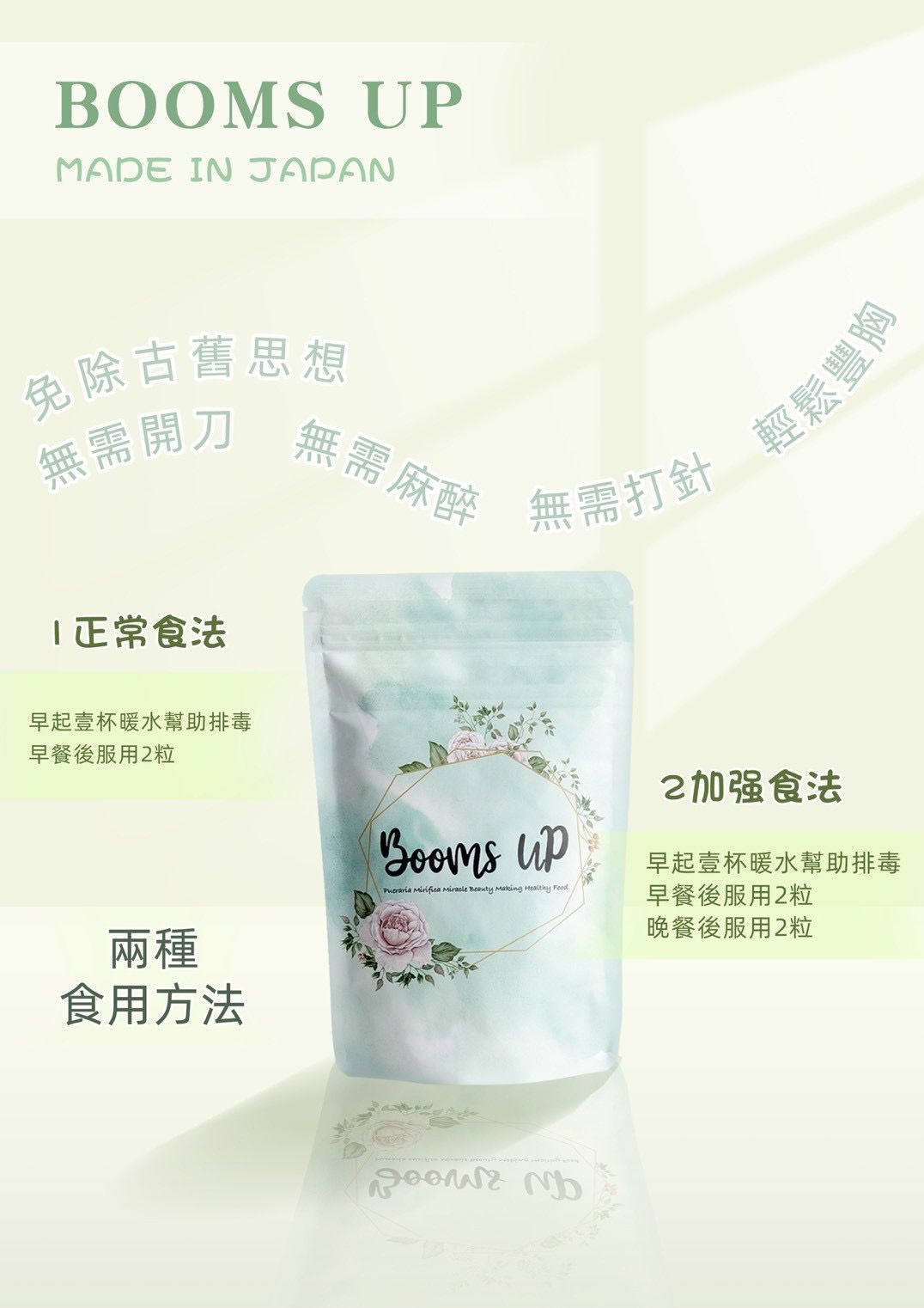 日本 BoomsUp 豐胸丸 (2026年最新加強版本)
