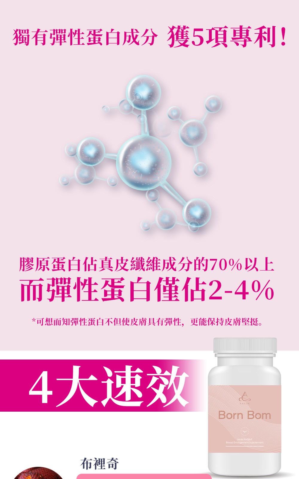 日本 Born Bom 專利美肌豐胸丸 一樽90粒