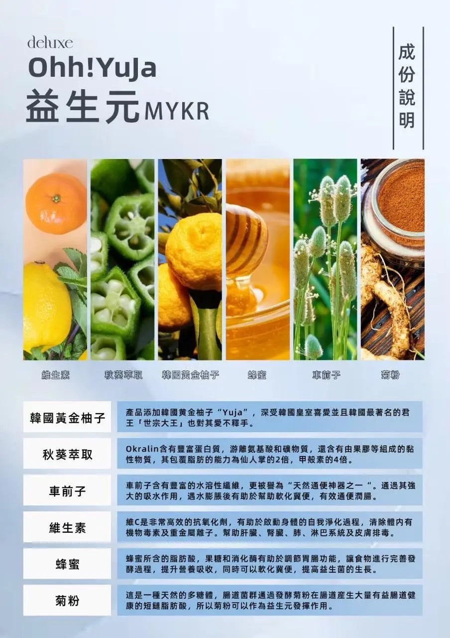 ohh yuja 益生元排毒減肥粉